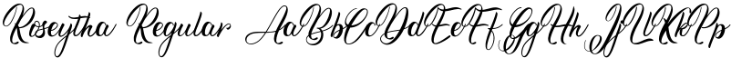 Roseytha Regular font
