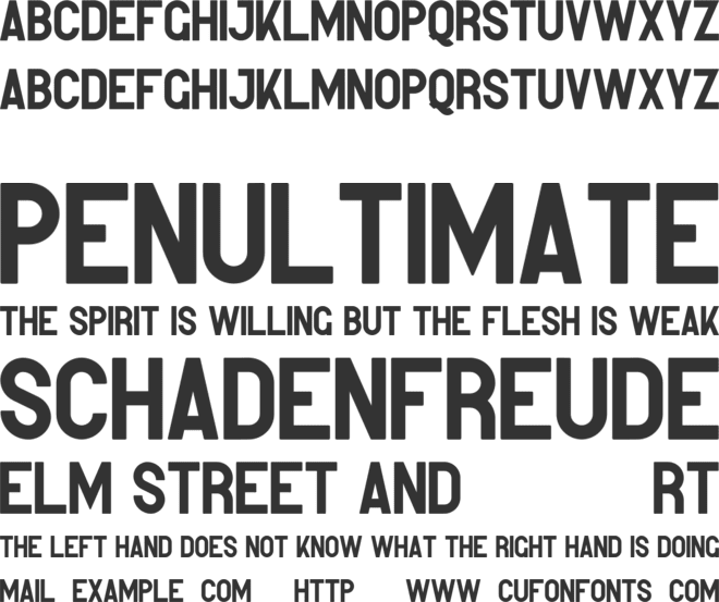 Kompot Sans font preview