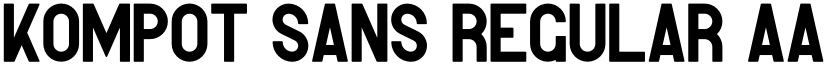 Kompot Sans Regular font