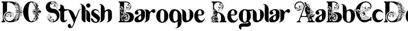 DO Stylish Baroque Regular font