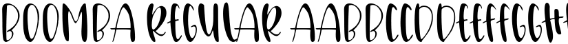 Boomba Regular font