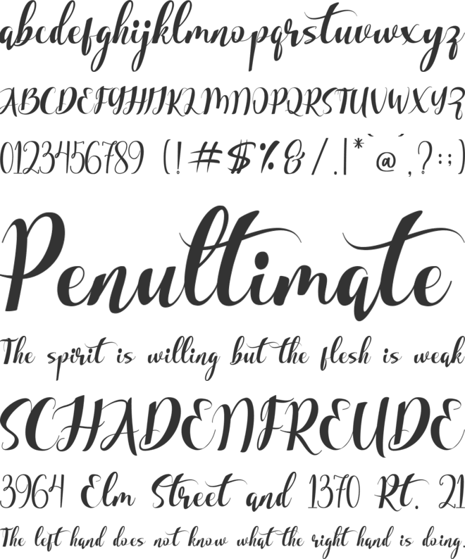 Differently Christmas font preview