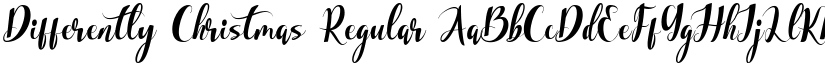 Differently Christmas Regular font