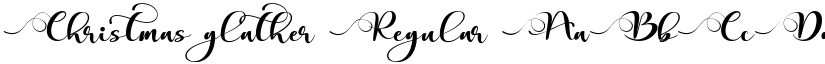 Christmas glather Regular font