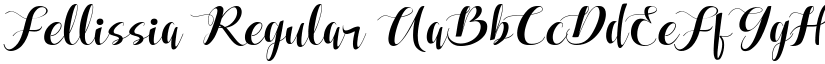 Fellissia Regular font