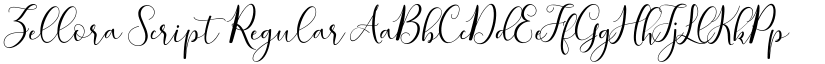 Zellora Script Regular font