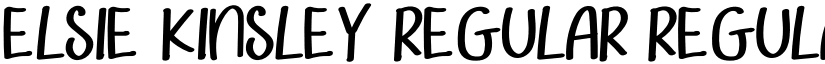 Elsie Kinsley Regular Regular font