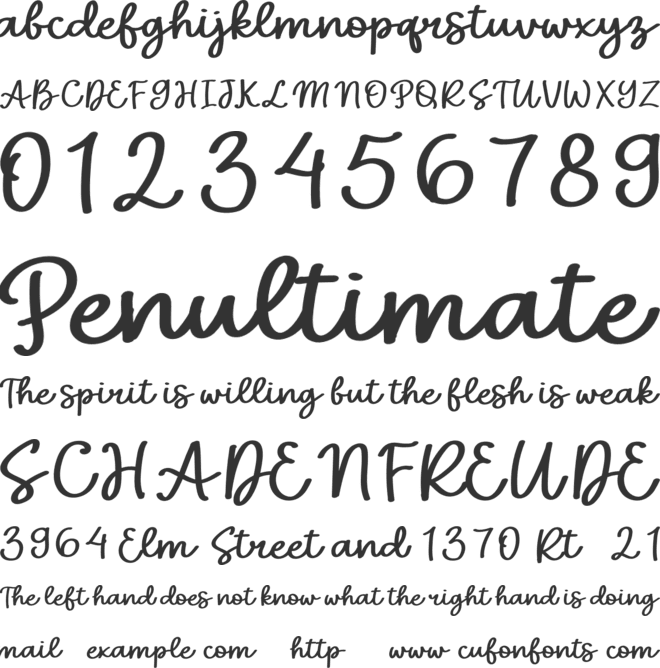Elsie Kinsley font preview