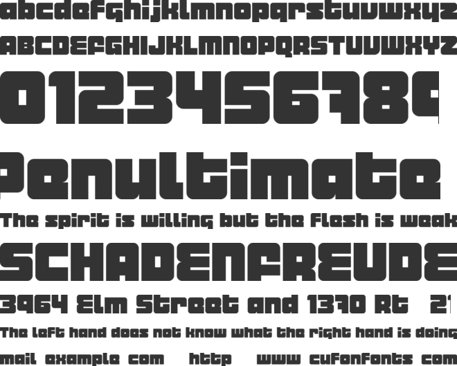 Metropolian font preview