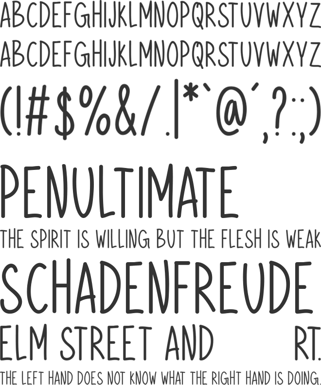 Derivation font preview