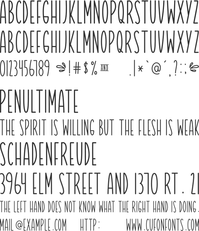 Valentine font preview