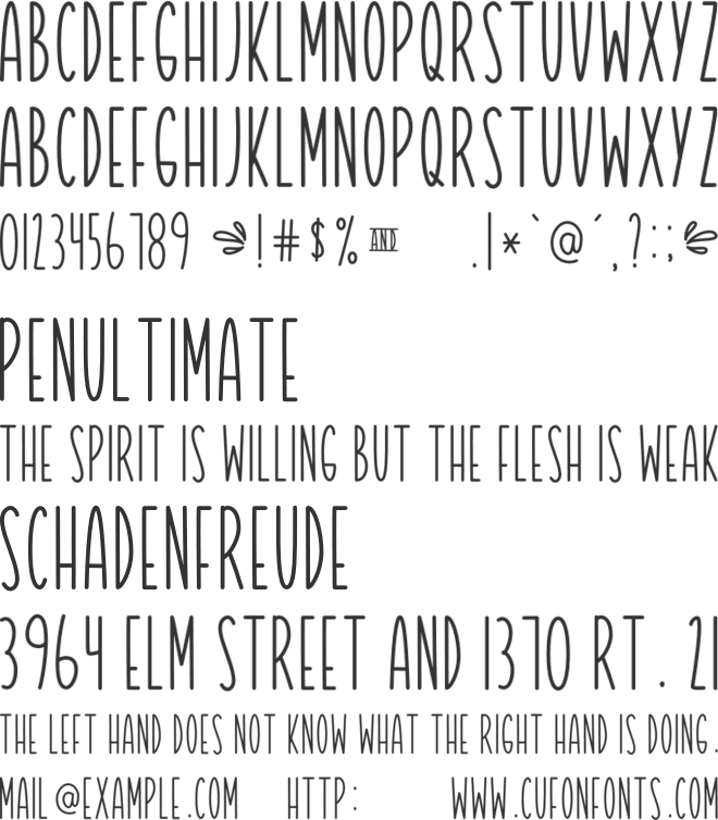 Valentine font preview