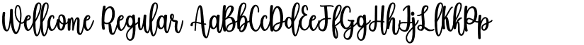 Wellcome Regular font