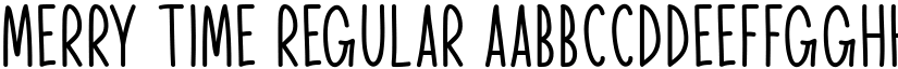 Merry Time Regular font