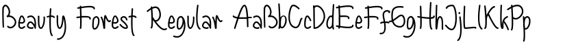 Beauty Forest Regular font