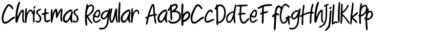 Christmas Regular font