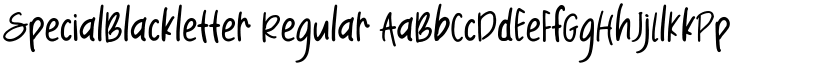SpecialBlackletter Regular font