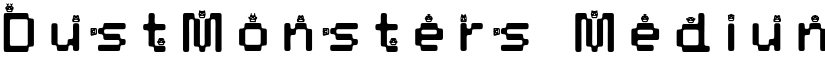 DustMonsters Medium font
