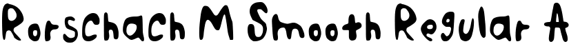 Rorschach M Smooth Regular font
