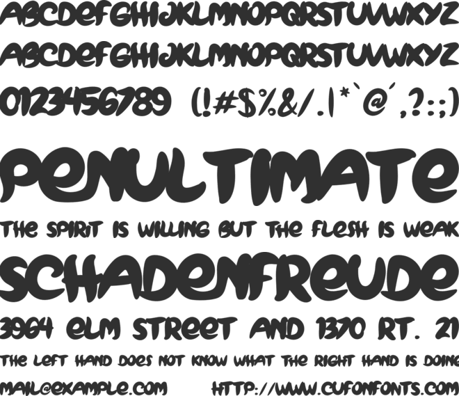 BROWNIES font preview