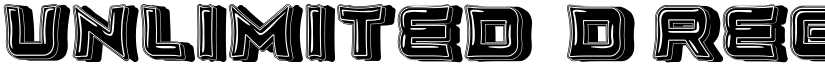 Unlimited 3D Regular font