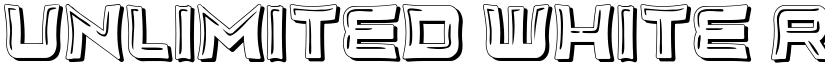Unlimited White Regular font