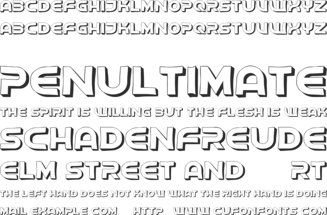 Uncorns Flat font preview