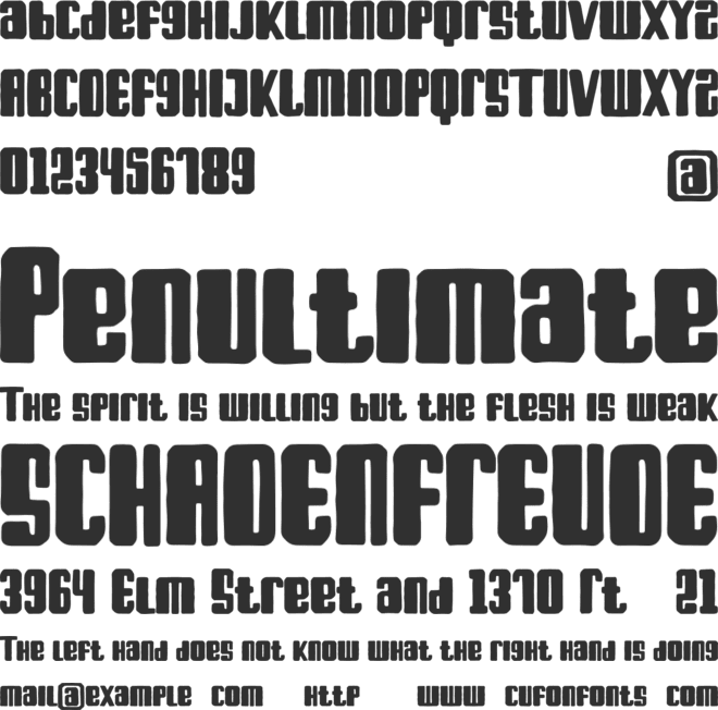 Bark For Life font preview