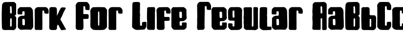 Bark For Life Regular font