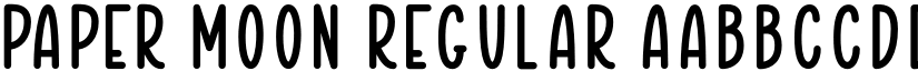 PAPER MOON Regular font