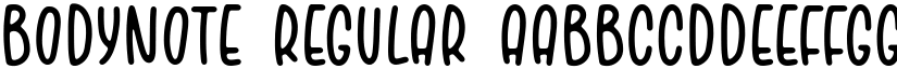 BODYNOTE Regular font