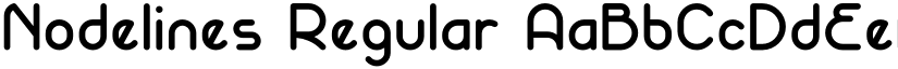Nodelines Regular font