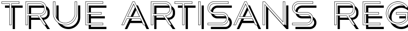 True Artisans Regular font