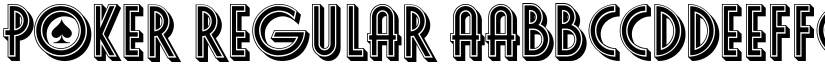 Poker Regular font