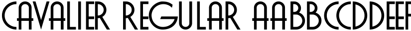 Cavalier Regular font
