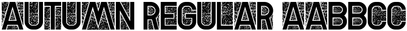 Autumn Regular font