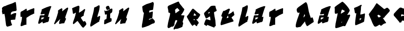 Franklin E Regular font