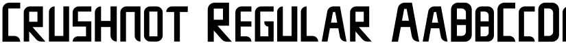 Crushnot Regular font