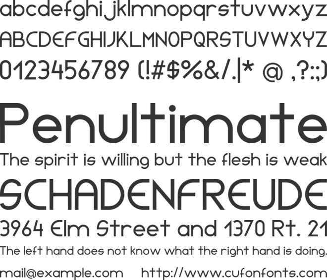 Initia Sans font preview