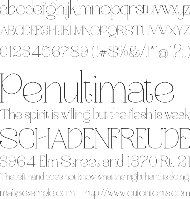 WanoQuin- Free PU font preview