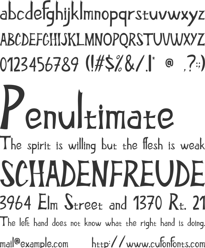 Candy Lito font preview