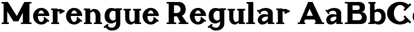 Merengue Regular font