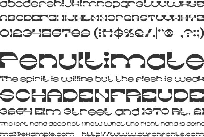 The Machine Gun font preview