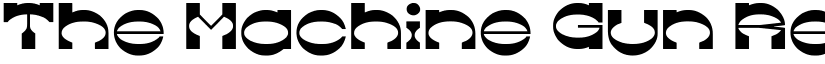 The Machine Gun Regular font