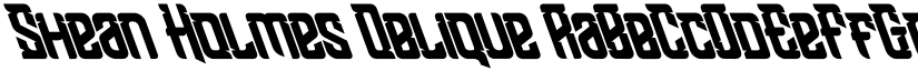 Shean Holmes Oblique font