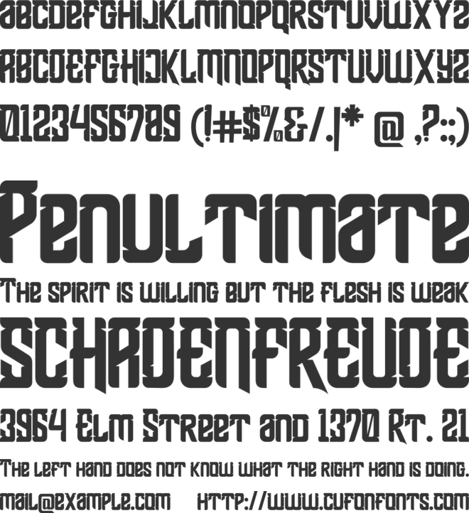 Shean Holmes font preview