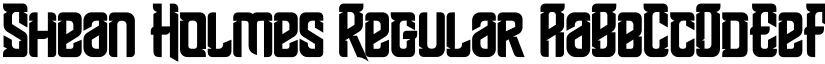 Shean Holmes Regular font