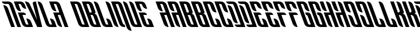 Nevla Oblique font