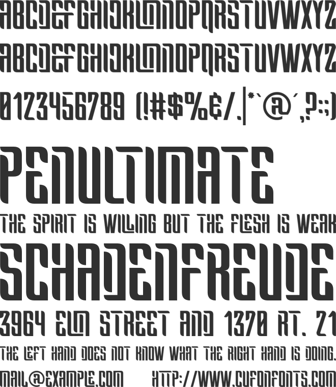 Nevla font preview