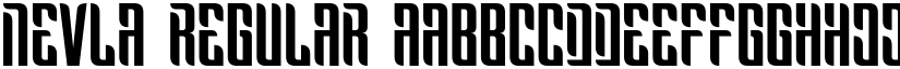 Nevla Regular font